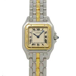 Cartier Panthere one Row SM Quartz Cream Dial K18YG Ladies Watch 90265621